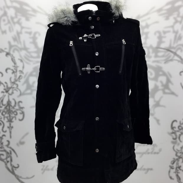 Wolf-Jaw Fireman Buckle Suede Coat