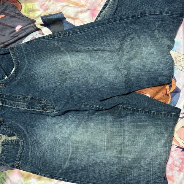 빈티지 패치 데님팬츠