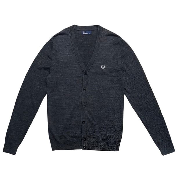프레드 페리 클래식 가디건 차콜 S