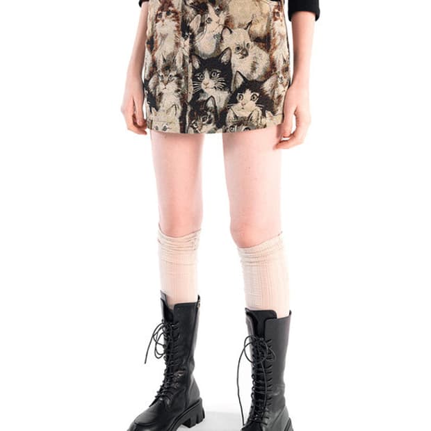 스컬프터 Furry Friends Carpet 고양이 미니스커트