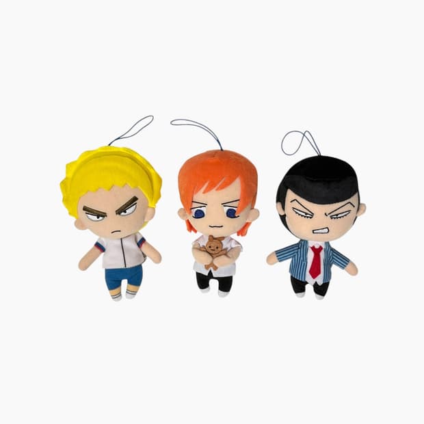 겁쟁이 페달 과거편 마스코트 인형 3종 세트
