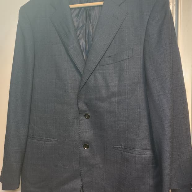 닥스 네이비 체크 정장셋업 키170용