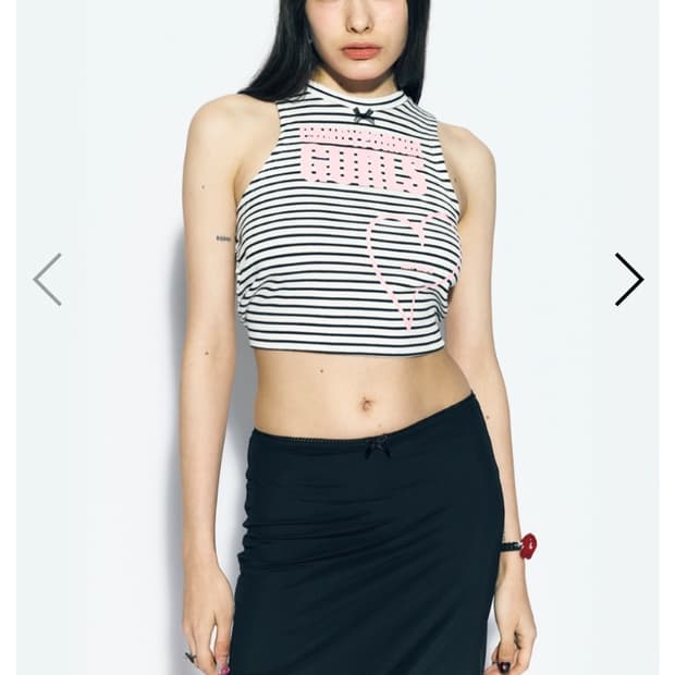 새상품) 애즈이프캘리 백스트링 슬리브리스