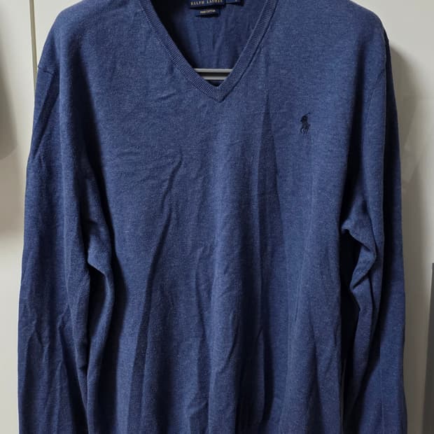 폴로랄프로렌 피마코튼 V넥 니트