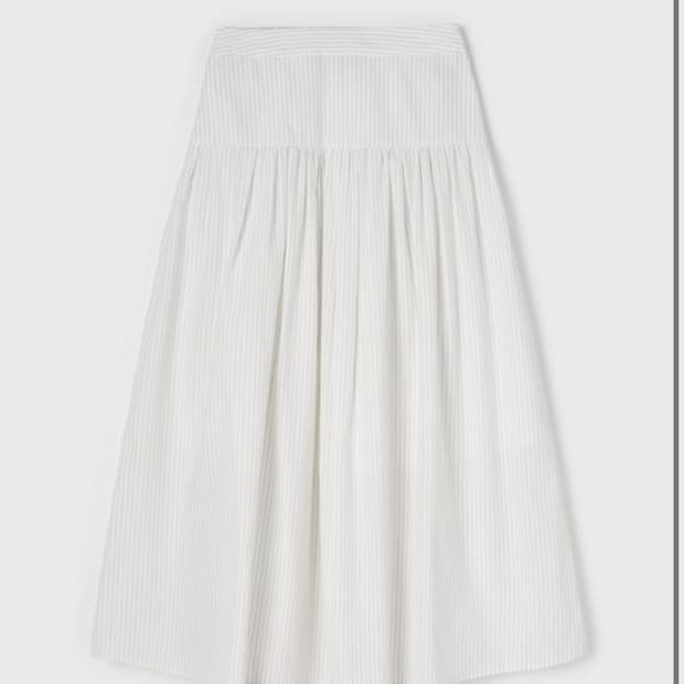 lfm Tiered Midi Skirt / Stripe
