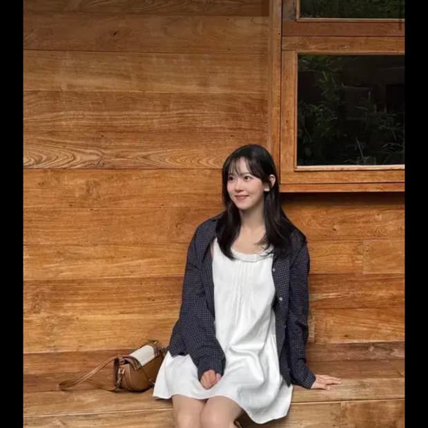 타낫 T/T Cotton wave one-piece (white)