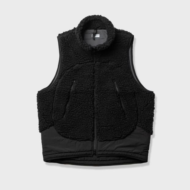 비헤비어 딥파일 베스트 조끼 블랙