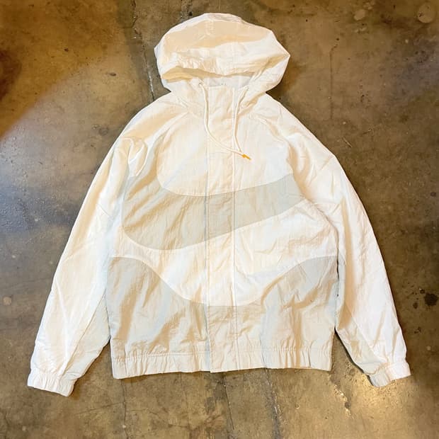 나이키 배색 빅스우시 윈드 자켓 화이트