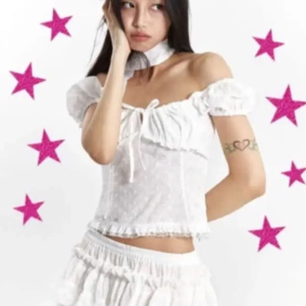 루루서울 럭키걸신드롬 블라우스 탑