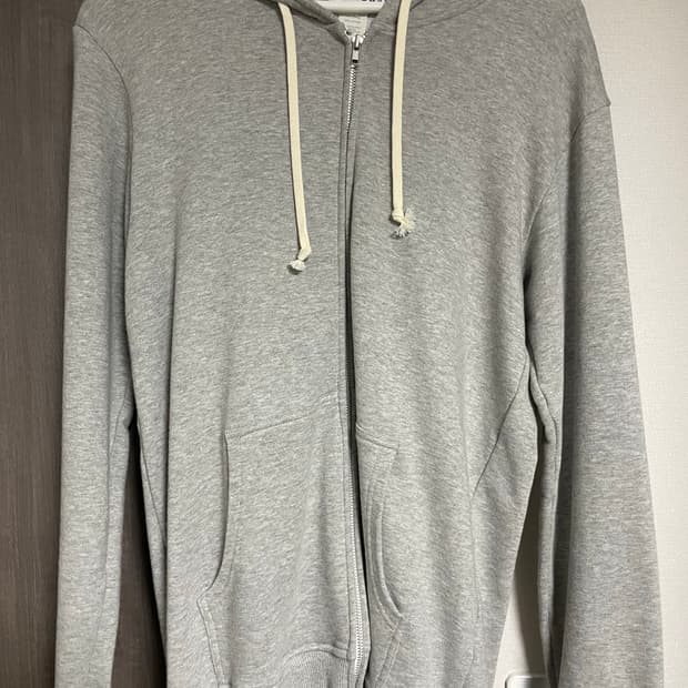 꼼데가르송 회색 후드 집업