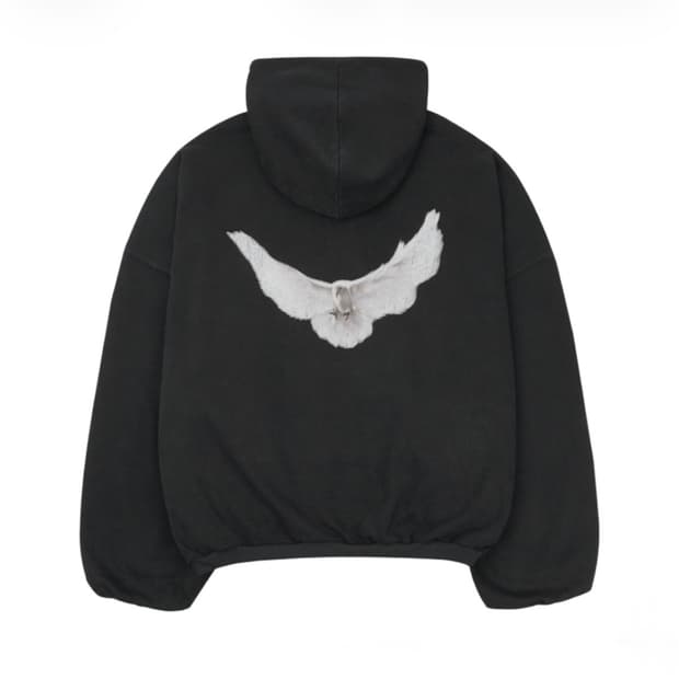 이지 갭 엔지니어드 바이 발렌시아가 도브 후드 워시드 블랙 S