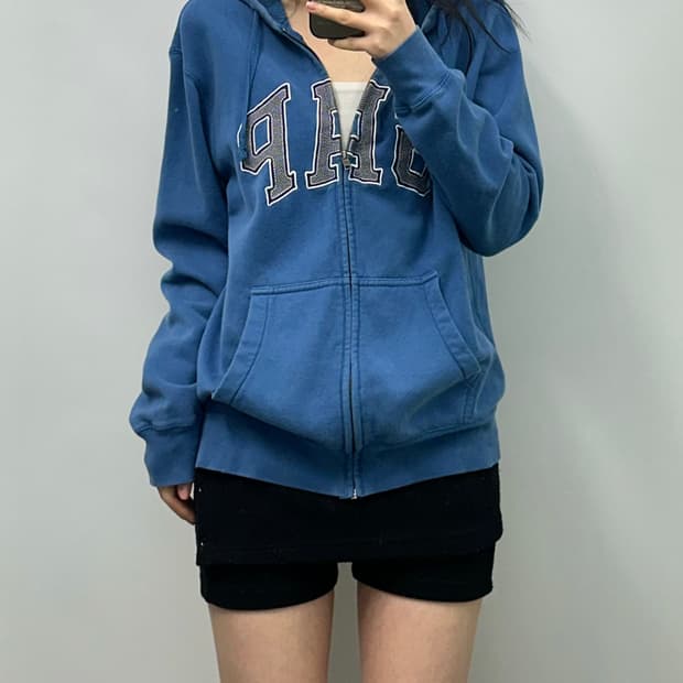 Gap 갭 블루 후드집업