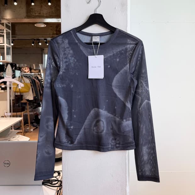 마땡킴 차콜 스타피쉬 메쉬 롱슬리브