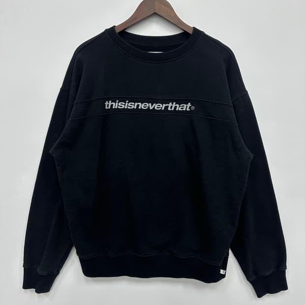 디스이즈네버댓 블랙 맨투맨 