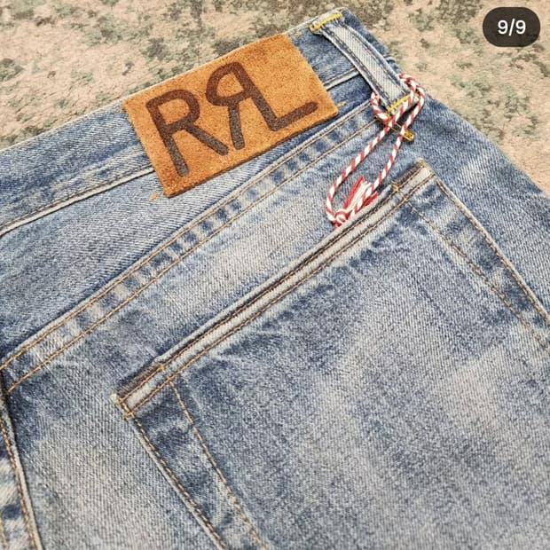 RRL 슬림스트레이트 더티진