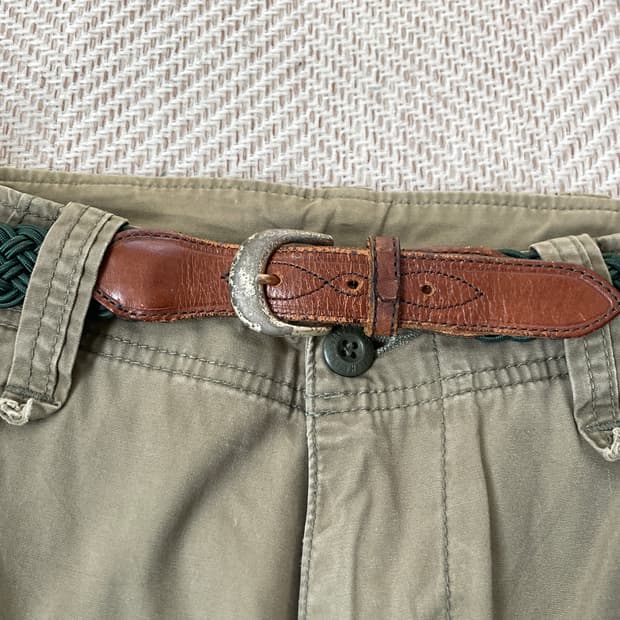 빈티지 위빙 웨스턴 네이티브 벨트 