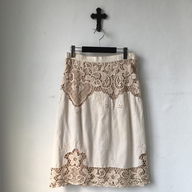 Filet layered skirt