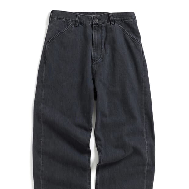 해칭룸 커브진 Curve Jeans Washed Black 3size