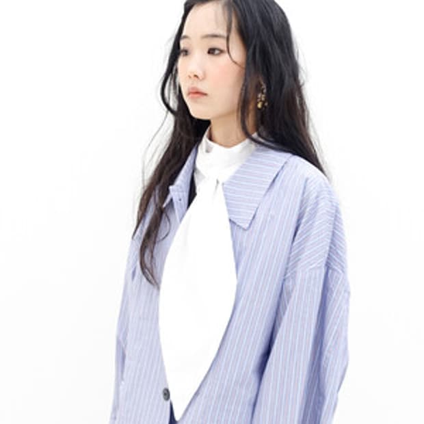 샵페어리 stripe button jacket