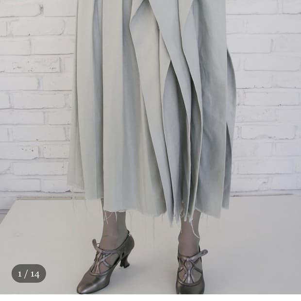 애옹쓰 스커트 Offbeat pleats skirt - mint
