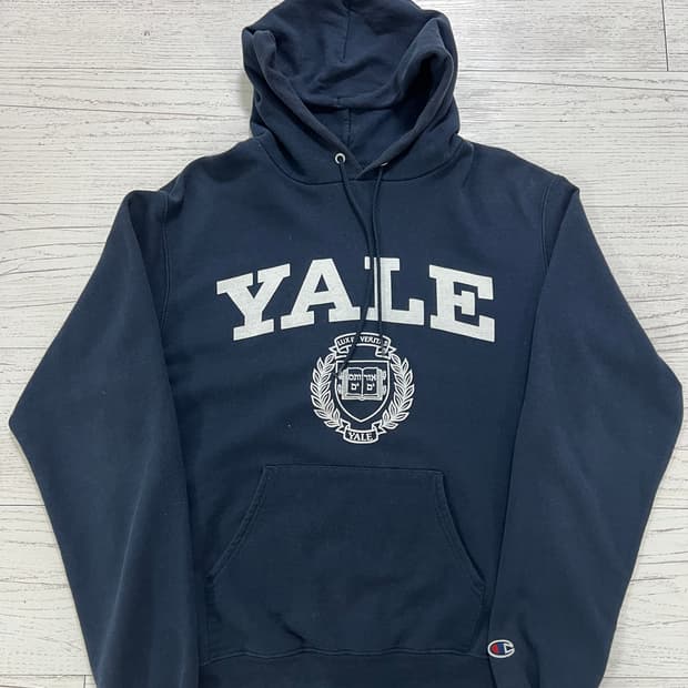 챔피온 예일대 후드티 네이비