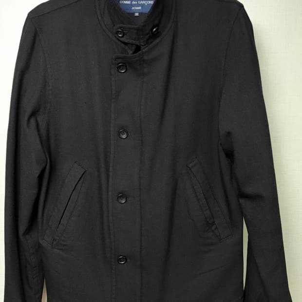 꼼데가르송 옴므 블랙 울 자켓