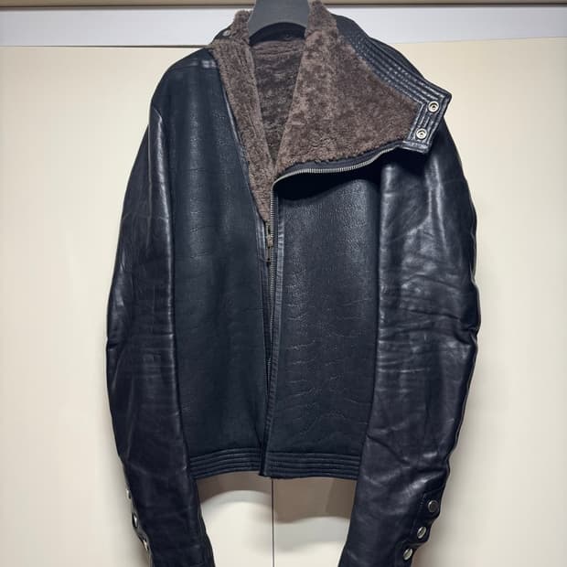 릭오웬스 12fw 시어링 무스탕 자켓