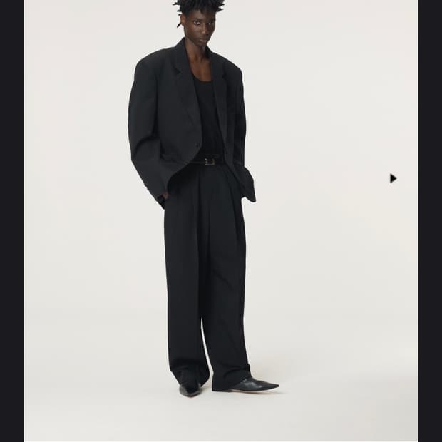 렉토 25fw 스트럭처 울 자켓 블랙 m size