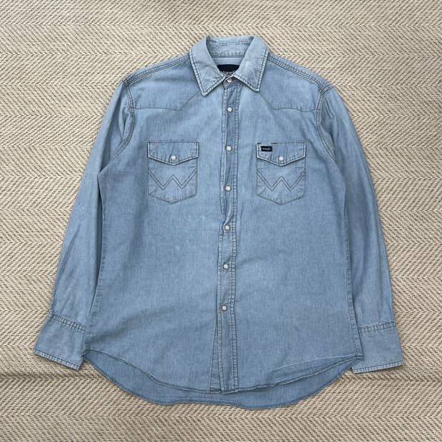 랭글러 투포켓 데님셔츠 r2619