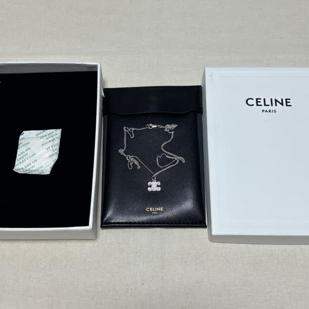 셀린느 트리옹프 라인스톤 목걸이 [os]