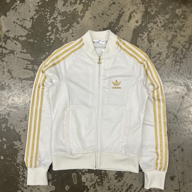 아디다스 대대장 슈퍼스타져지 흰/골