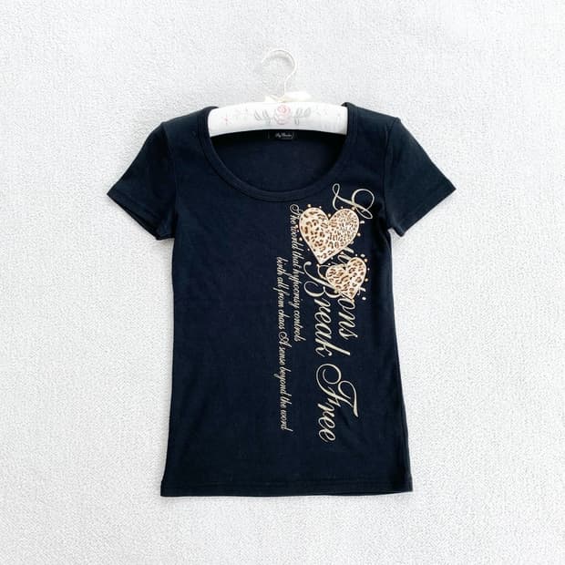 스카이봄버 ♥ 오네갸루 호피 하트 큐빅 탑