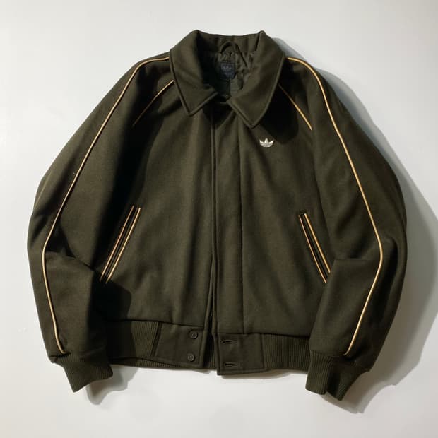 [S] 00s Adidas 아디다스 오리지널 카키 울 블루종 자켓