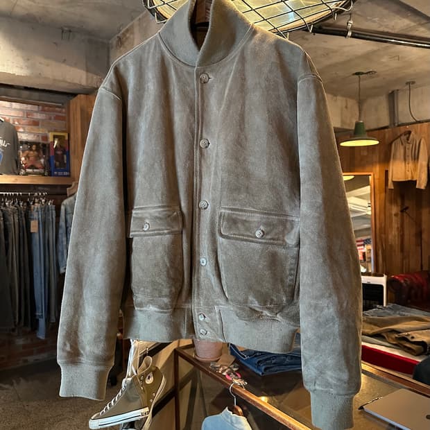 90s 빈티지 폴로 랄프로렌 A-1 스웨이드 레더 자켓