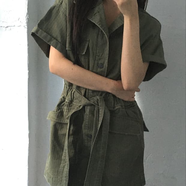 R13 알 써틴 21SS 서플러스 롬퍼