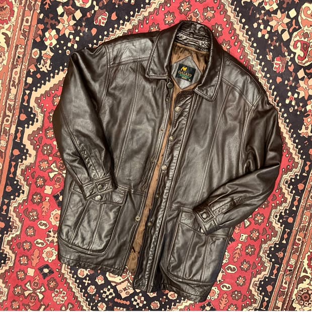 ( XL-2XL ) 가죽코트 가죽카코트 가죽하프 양가죽자켓 워크웨어 