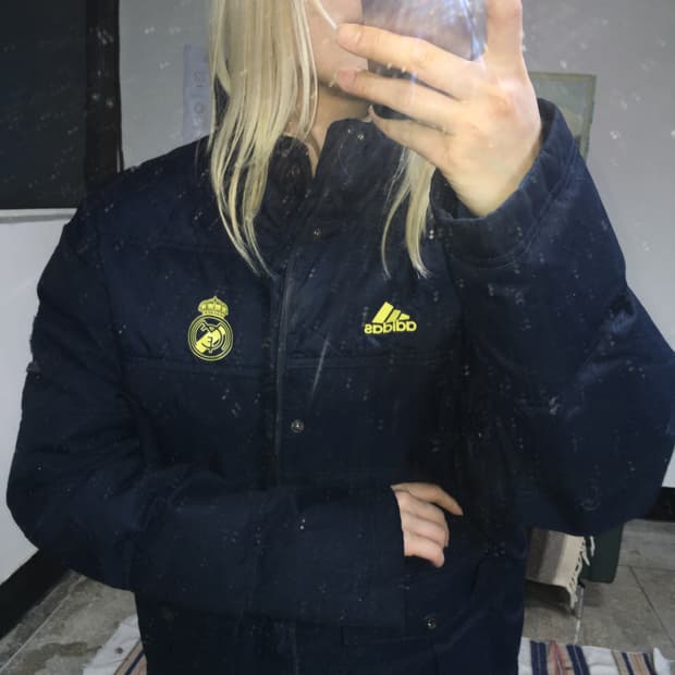 투티/0317 아디다스 레알 마드리드 네이비 패딩 축구팀 유니폼