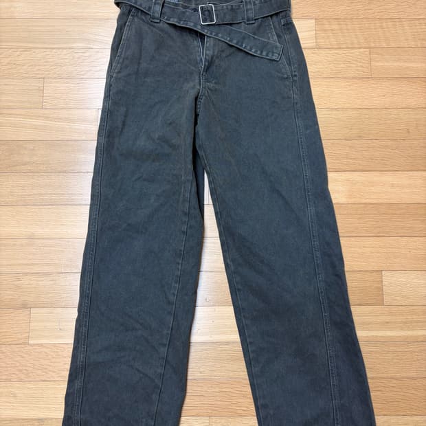 르메르 스타일 자라 블랙 데님팬츠