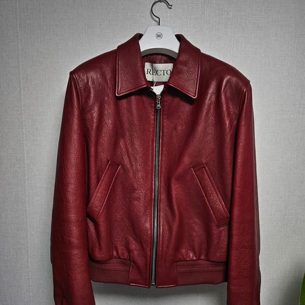 M사이즈)렉토 벤 레드 레더자켓