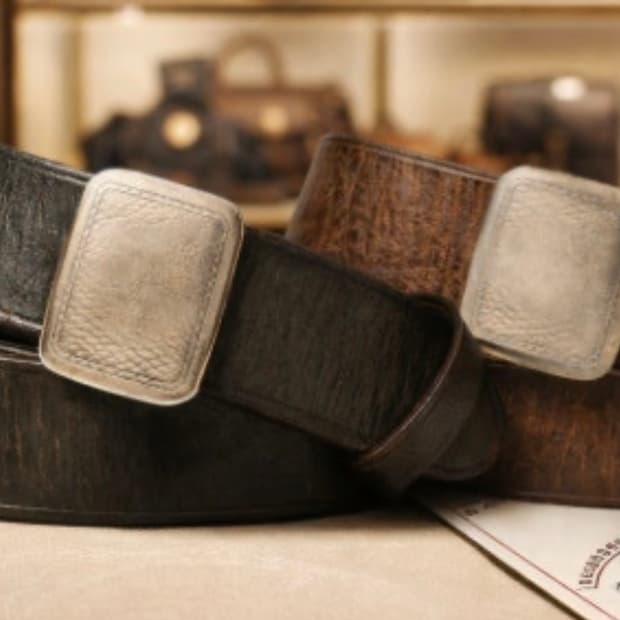 RRL 빈센스 벨트 블랙 32