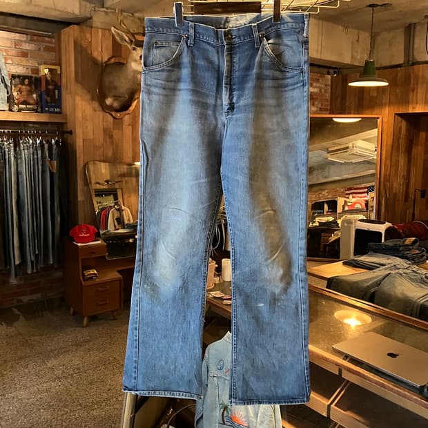 80s USA 빈티지 LEE 리 라이더스 부츠컷 데님 팬츠