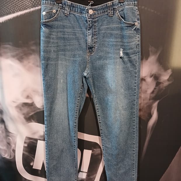 밴딩 데님 팬츠