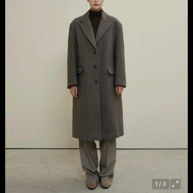 스테이피플 해링본 맥시코트