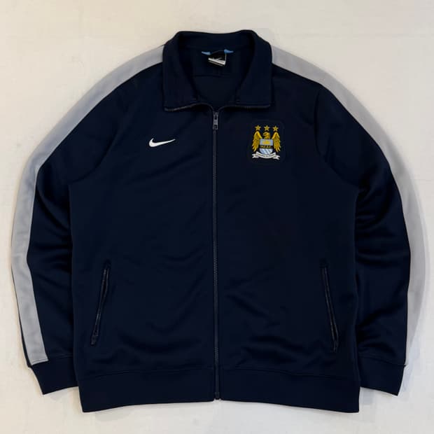 극희귀 XXL) 나이키 13-14 맨시티 트랙탑 져지 네이비