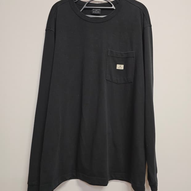 스노우피크 포켓 블랙 긴팔 티셔츠110