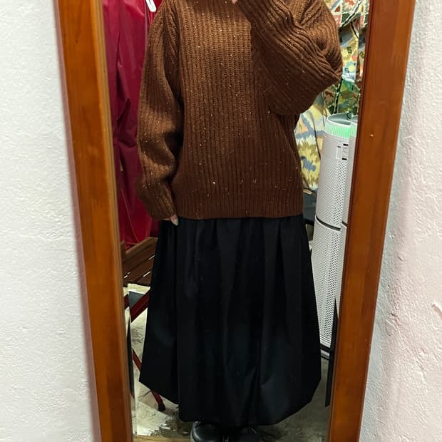 Heavy wool 100% 보카시 니트 