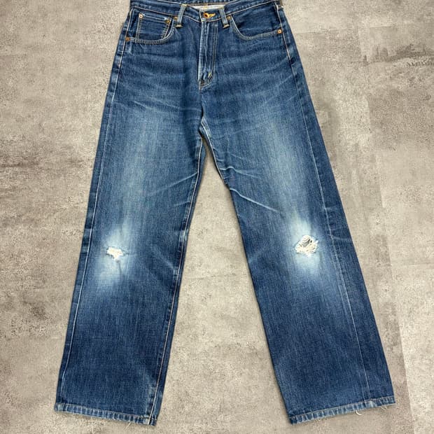 90-00s EDWIN 505X 셀비지 데님 팬츠 W30 일본제