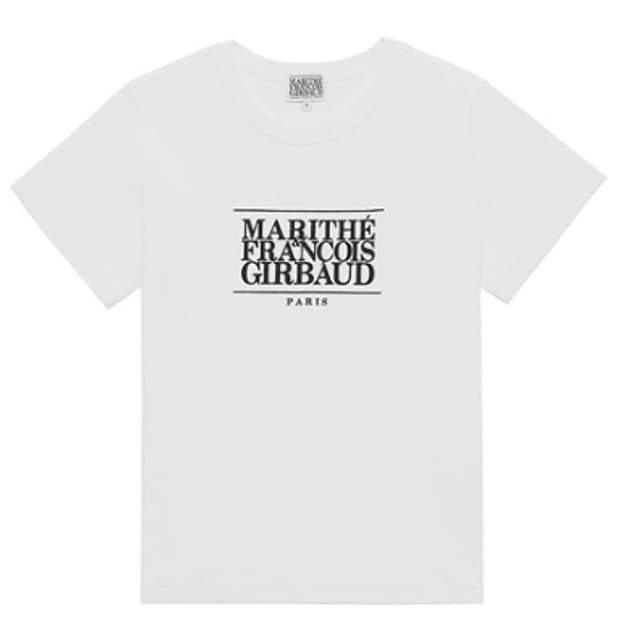 [마리떼] W 클래식 로고 티 (화이트 / S)