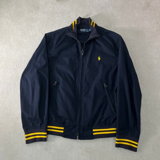 100 폴로랄프로렌 옐로우 포니 스윙톱 바람막이 자켓