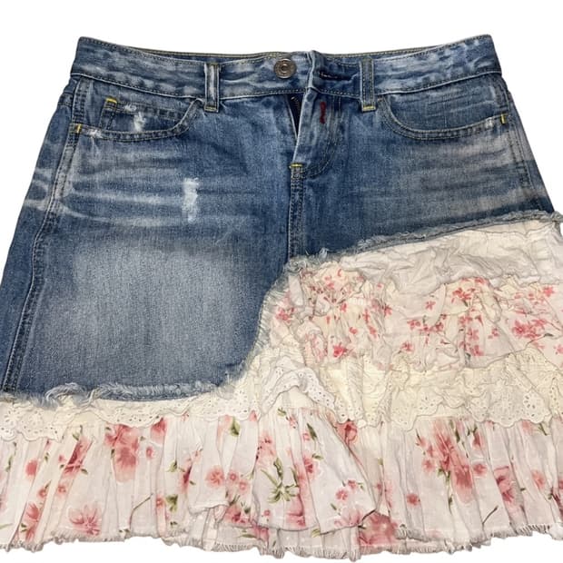 빈티지 데님스커트